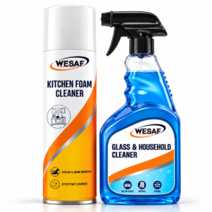 WESAF Kitchen Foam Cleaner 300g + Glass Cleaner 500ml Combo Pack