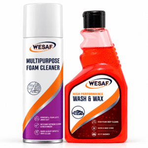 WESAF Multipurpose Foam Cleaner 300g + Wash & Wax Car Shampoo 500ml Combo